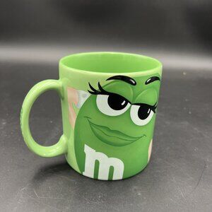 GREEN M&M LARGE MUG, 15 OZ.